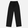 Open Bottom Sweatpants - Black