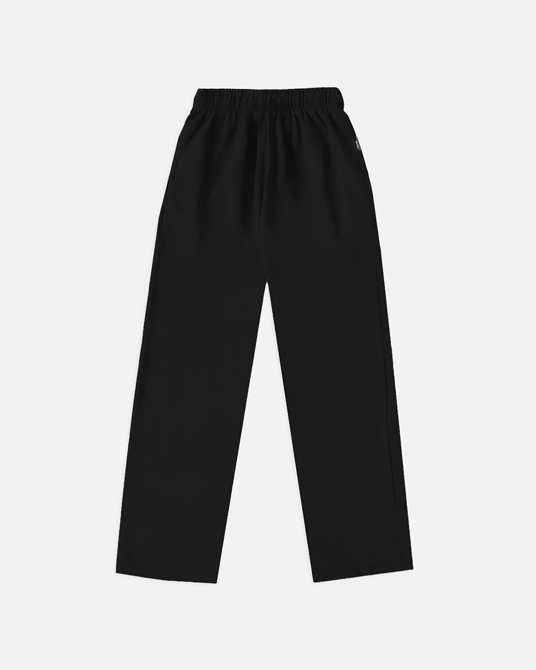 Open Bottom Sweatpants - Black
