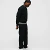 Open Bottom Sweatpants - Black