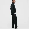 Open Bottom Sweatpants - Black