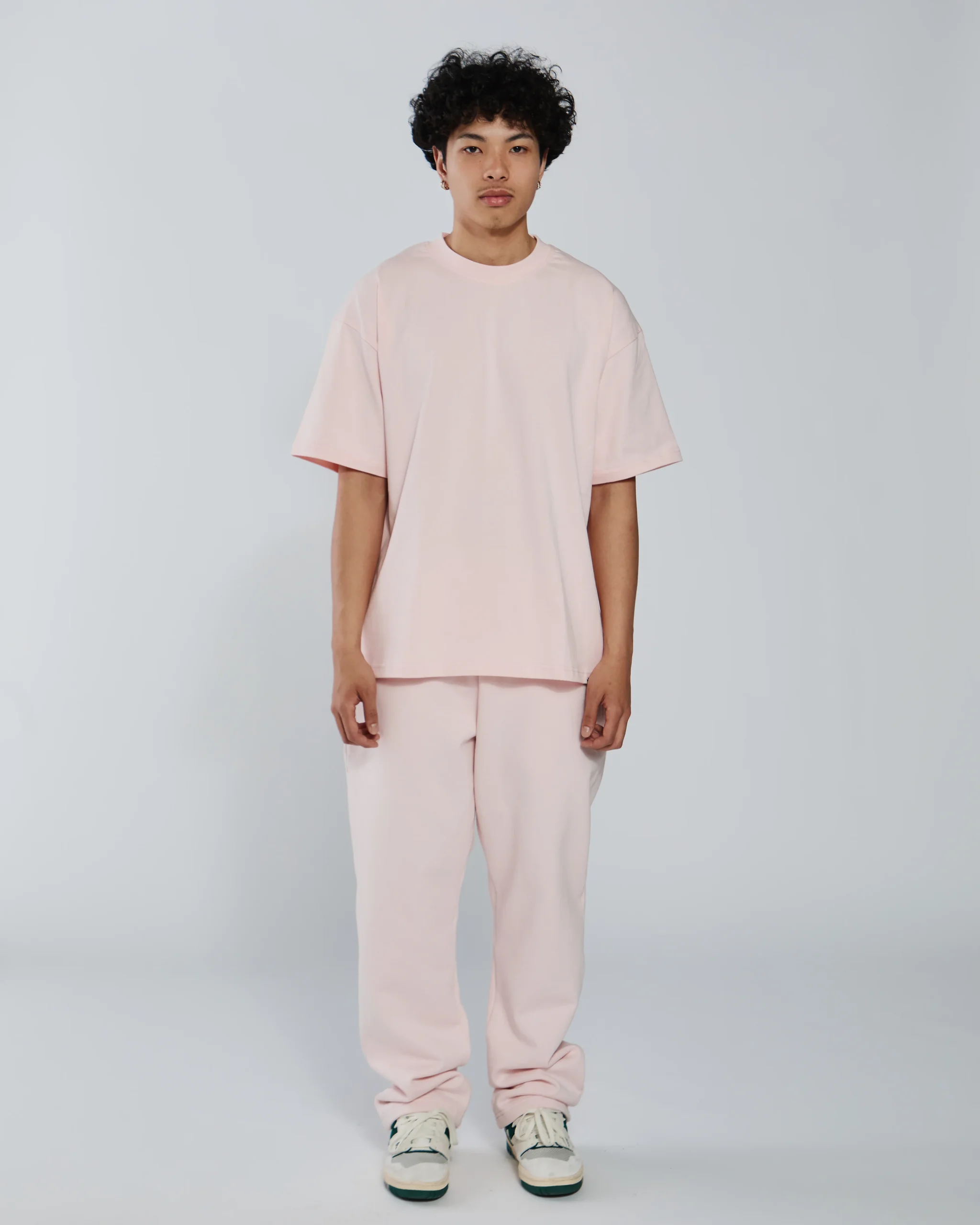 Open Bottom Sweatpants - Blush
