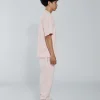 Open Bottom Sweatpants - Blush