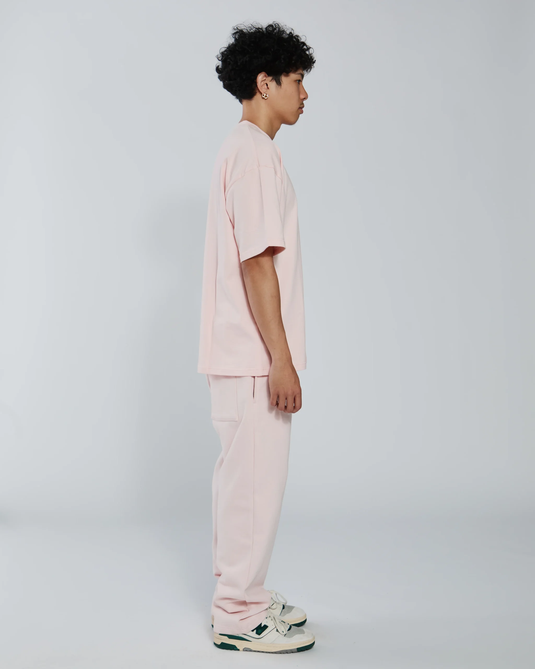 Open Bottom Sweatpants - Blush