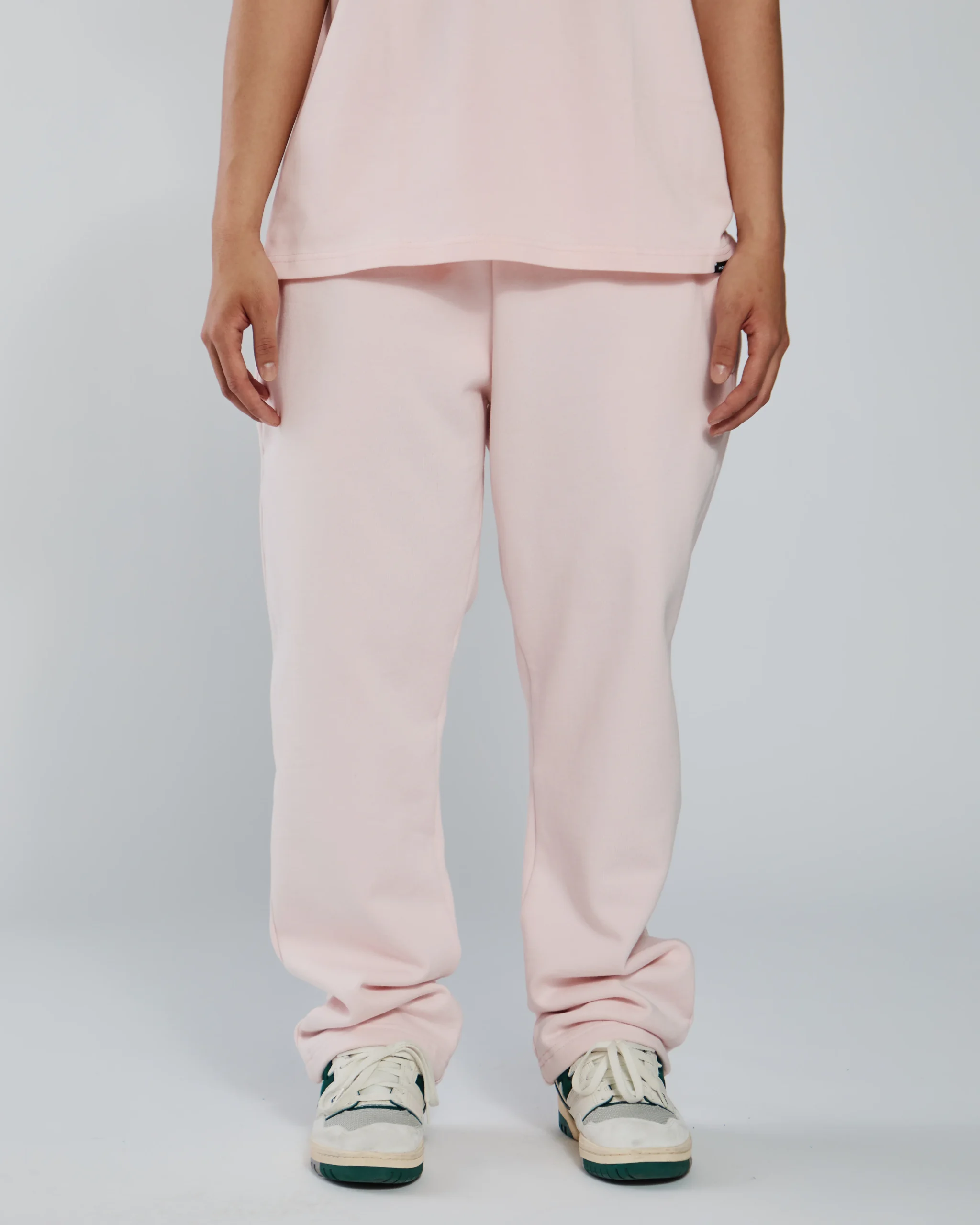 Open Bottom Sweatpants - Blush