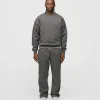 Open Bottom Sweatpants - Charcoal