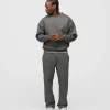 Open Bottom Sweatpants - Charcoal