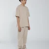 Open Bottom Sweatpants - Desert