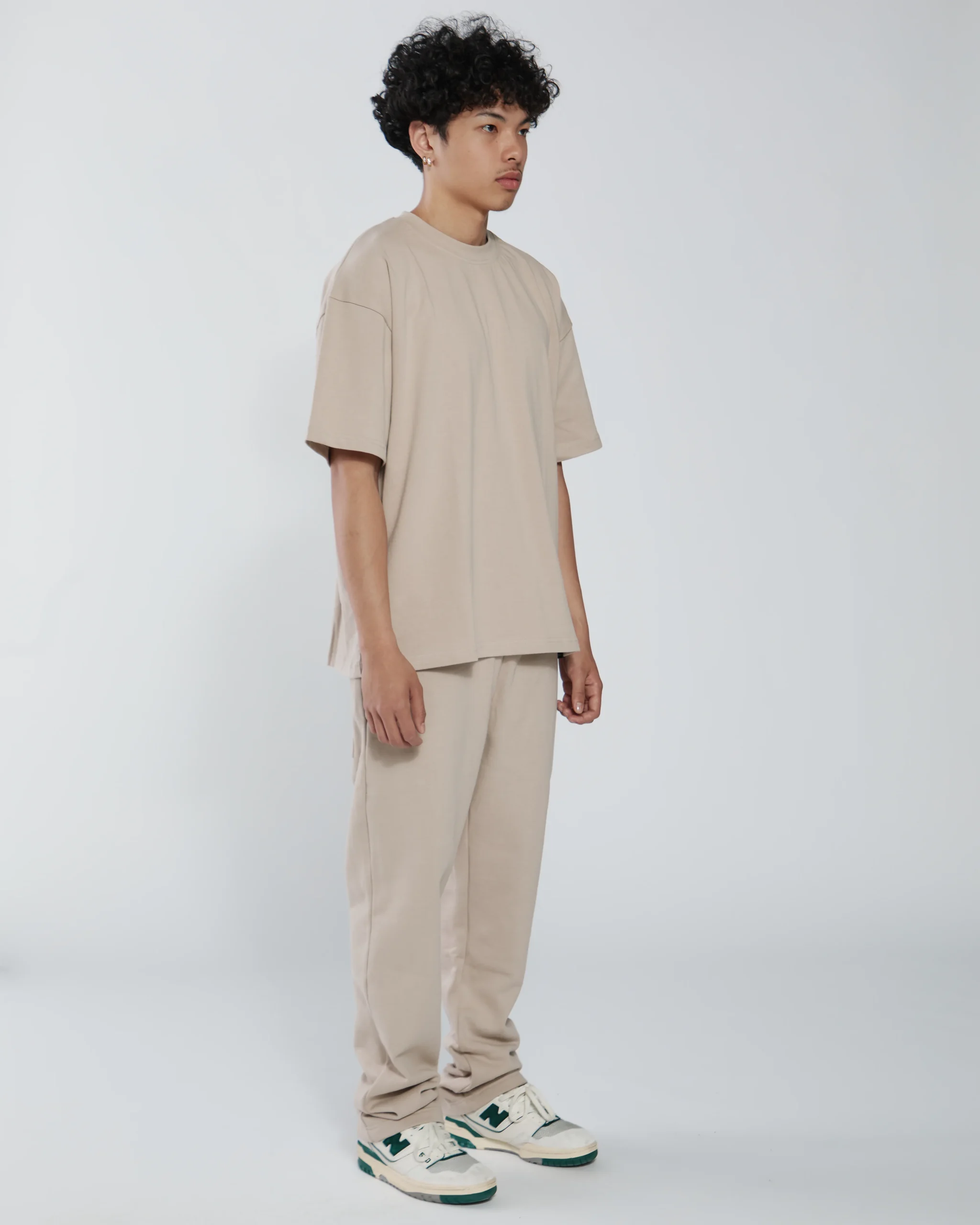 Open Bottom Sweatpants - Desert
