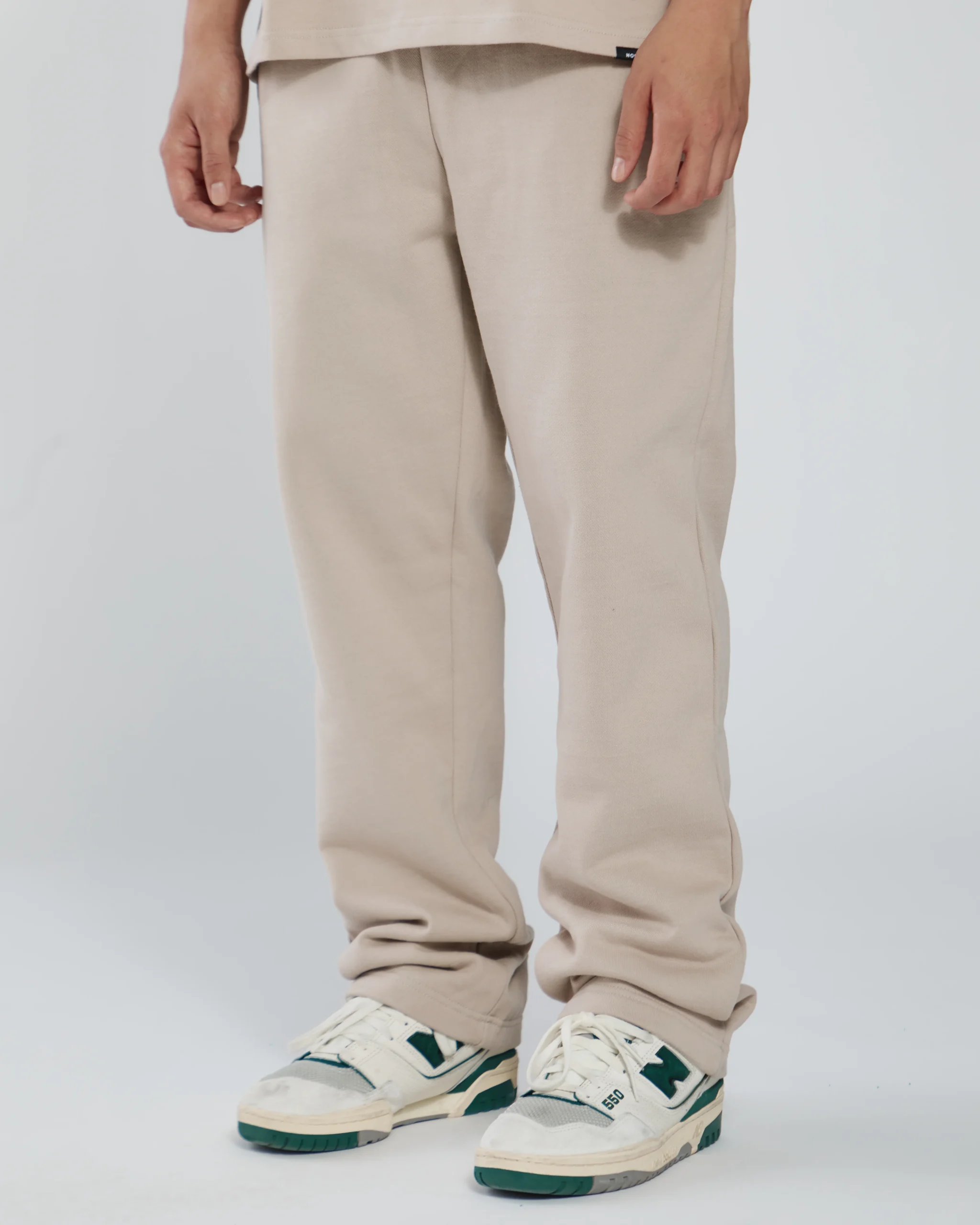 Open Bottom Sweatpants - Desert