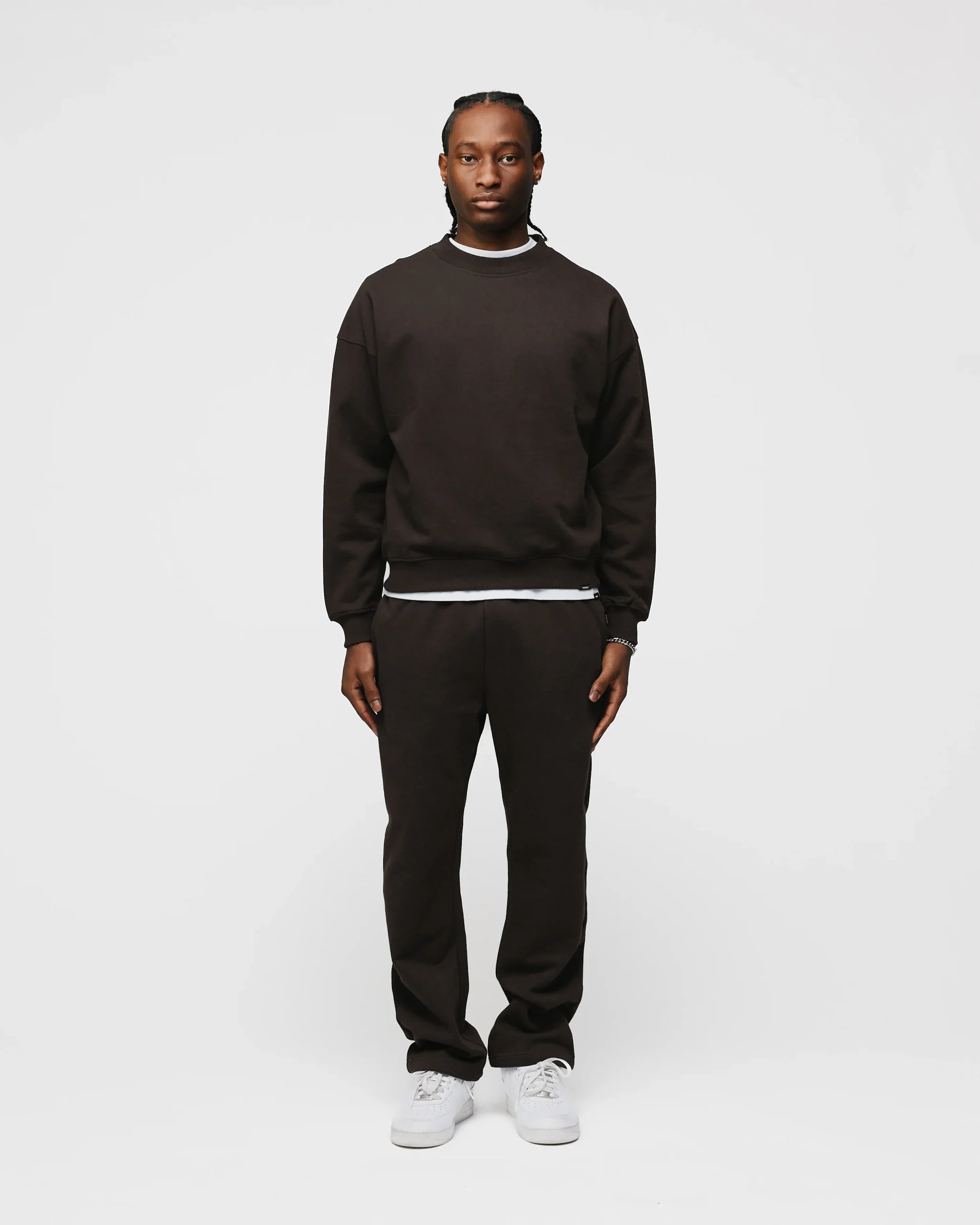 Open Bottom Sweatpants - Espresso