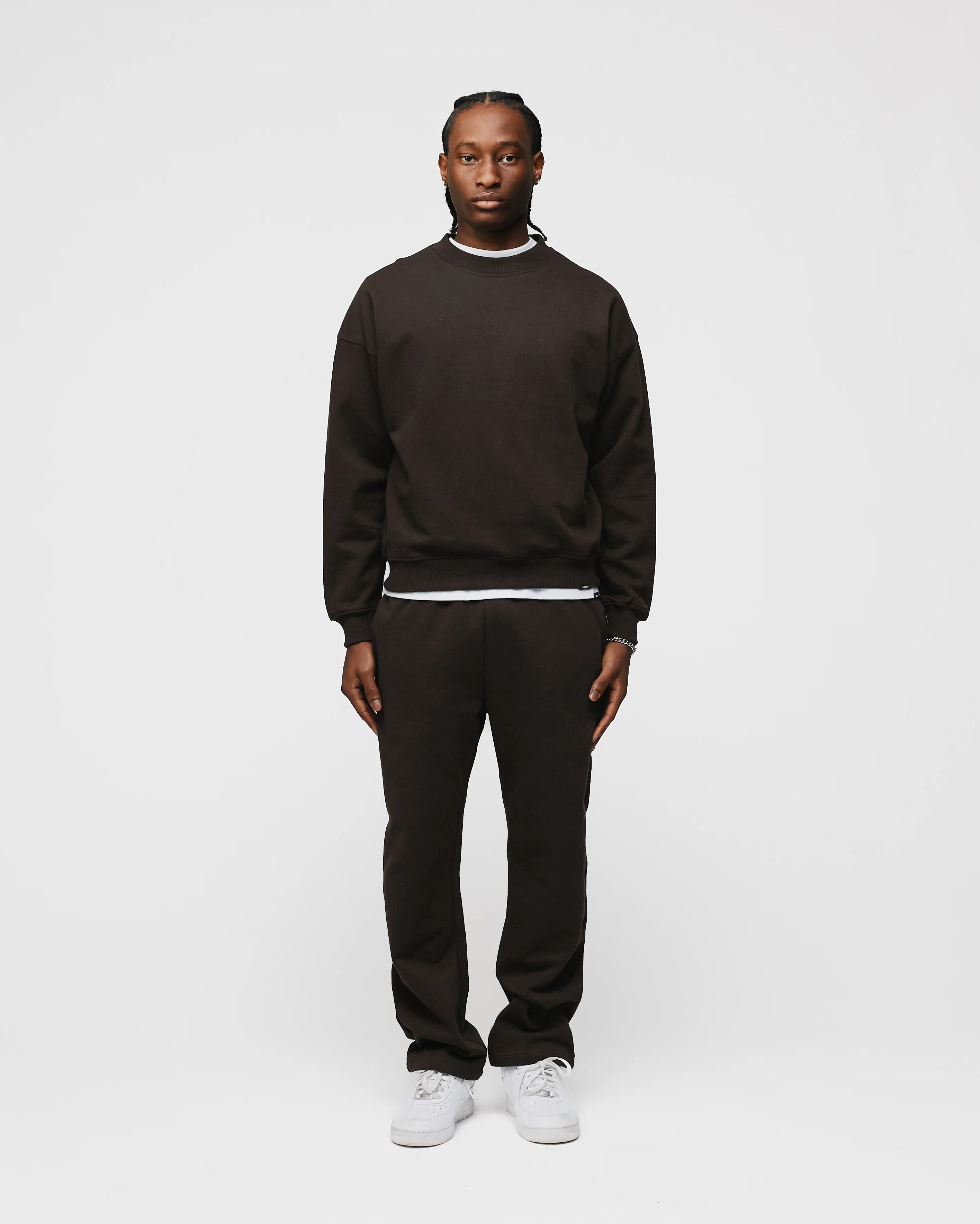 Open Bottom Sweatpants - Espresso