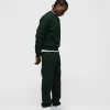Open Bottom Sweatpants - Forest Green