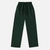 Open Bottom Sweatpants - Forest Green