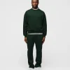 Open Bottom Sweatpants - Forest Green
