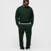 Open Bottom Sweatpants - Forest Green