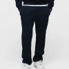 Open Bottom Sweatpants - Navy