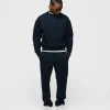 Open Bottom Sweatpants - Navy