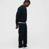 Open Bottom Sweatpants - Navy