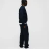 Open Bottom Sweatpants - Navy