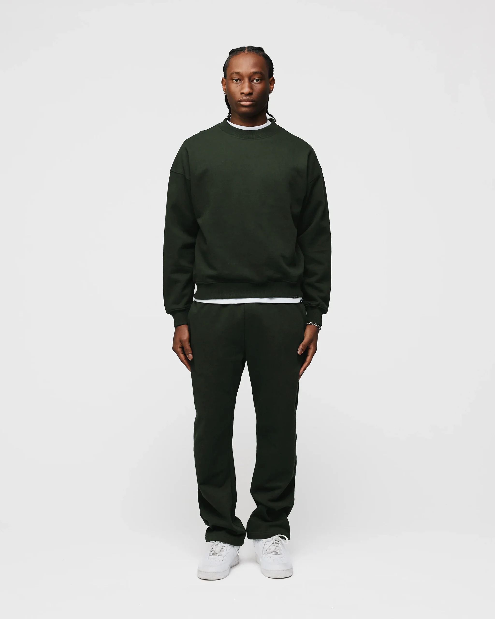 Open Bottom Sweatpants - Olive