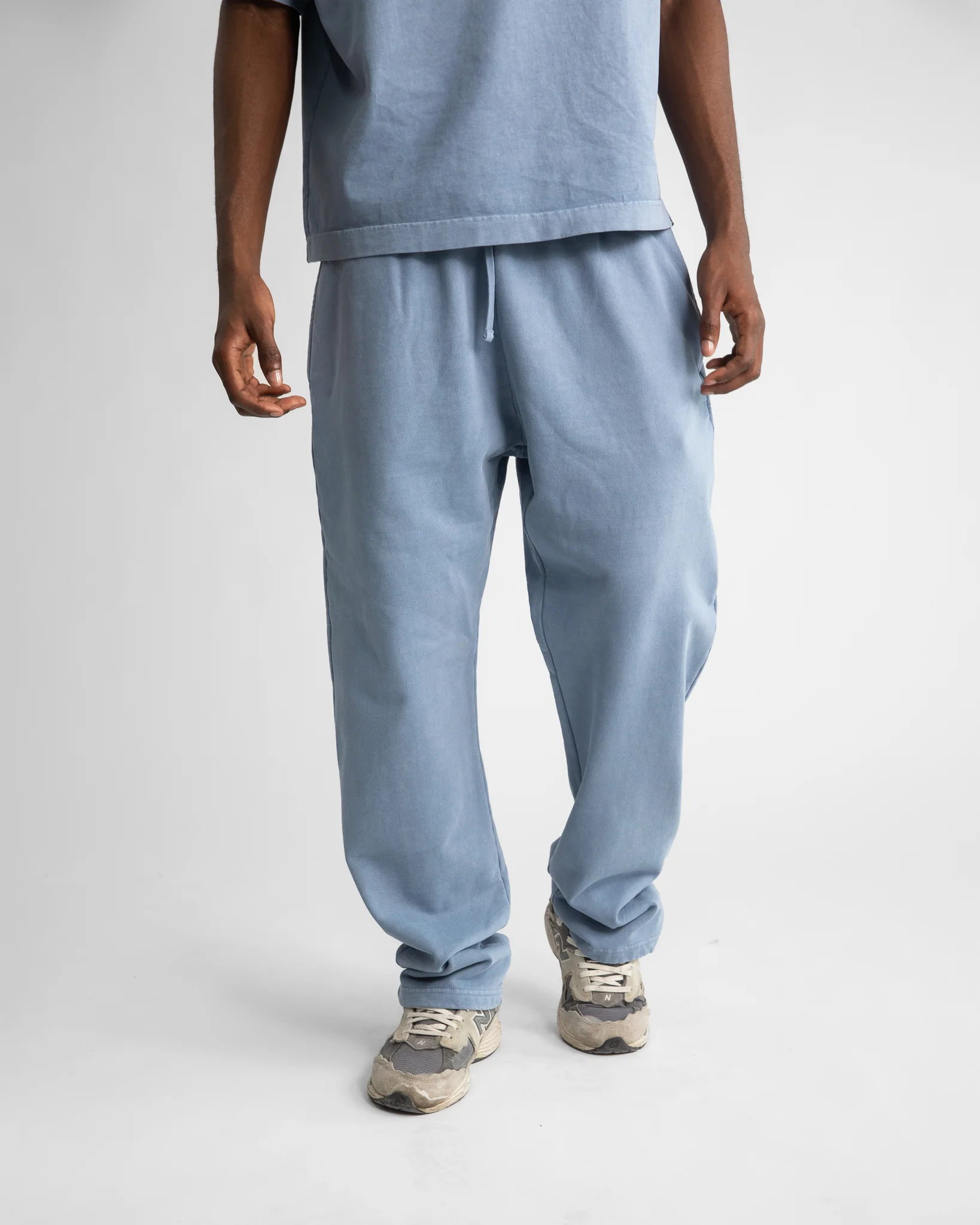 1868-open-bottom-sweatpants-vintage-blue-4.webp Open Bottom Sweatpants - Vintage Blue
