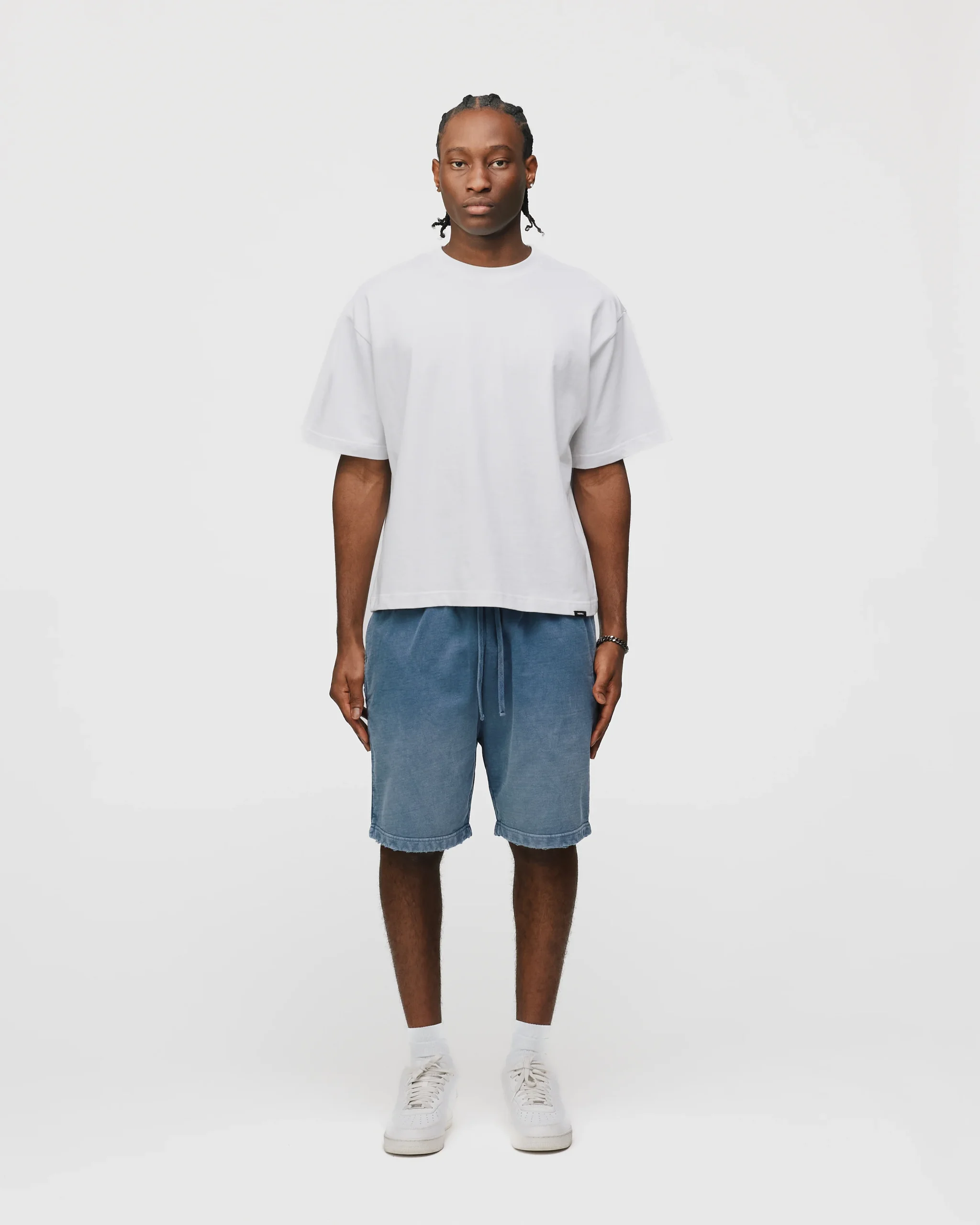Cotton Shorts - Sunfaded Blue