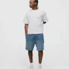 Cotton Shorts - Sunfaded Blue