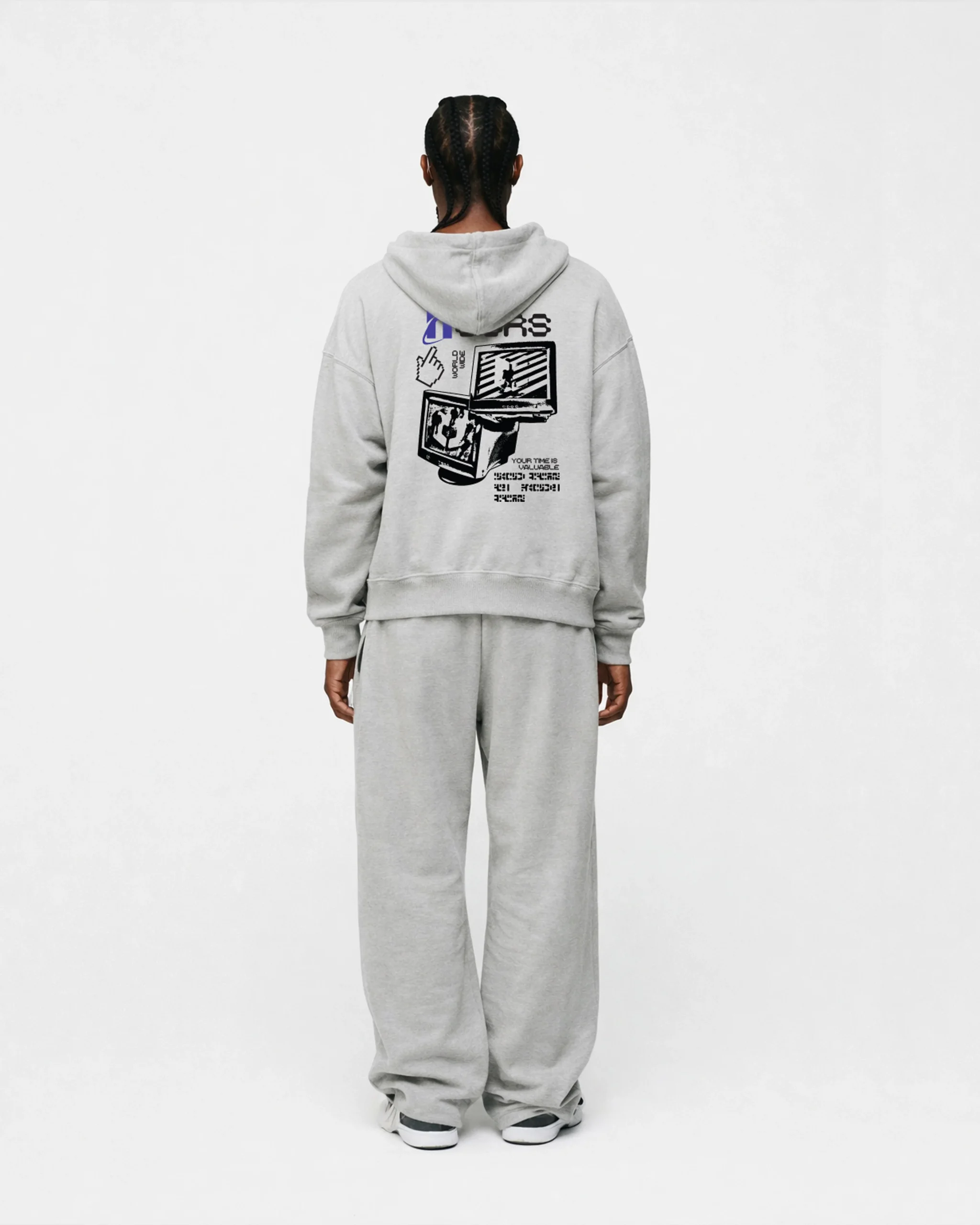 Open Interface Zip Hoodie - Grey