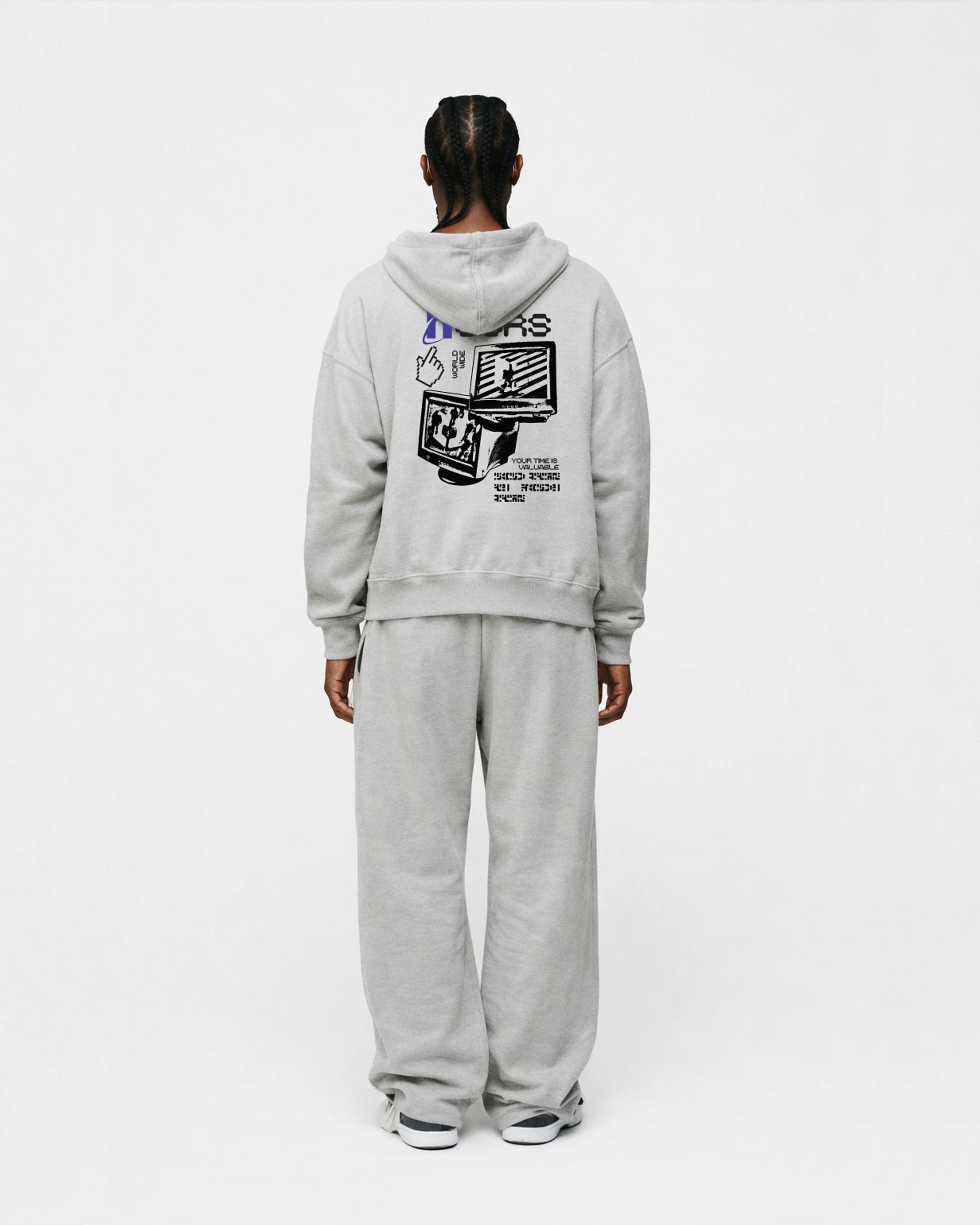 Open Interface Zip Hoodie - Grey