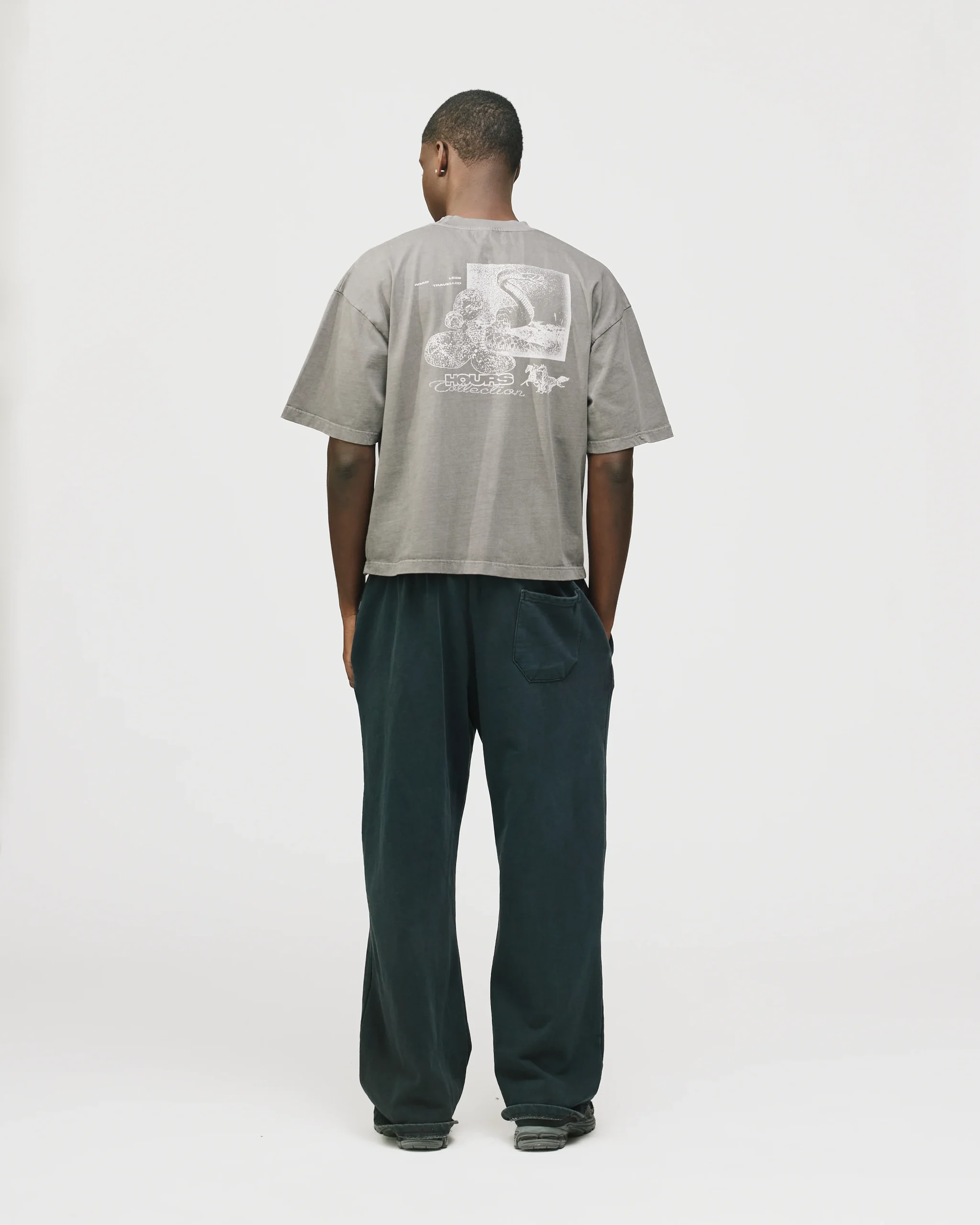 Outlaw Cropped T-Shirt - Vintage Grey