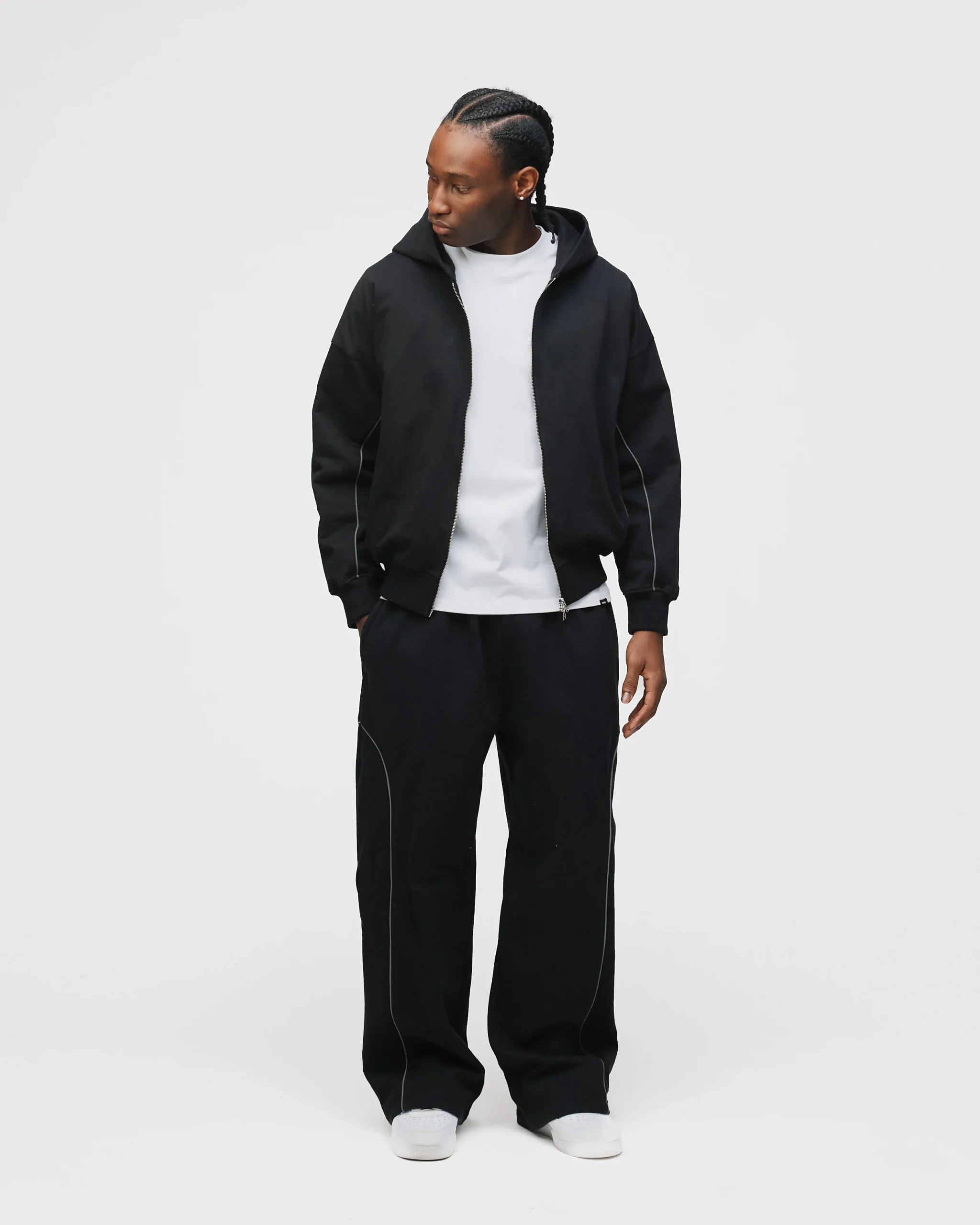 Arc Zip Hoodie - Black