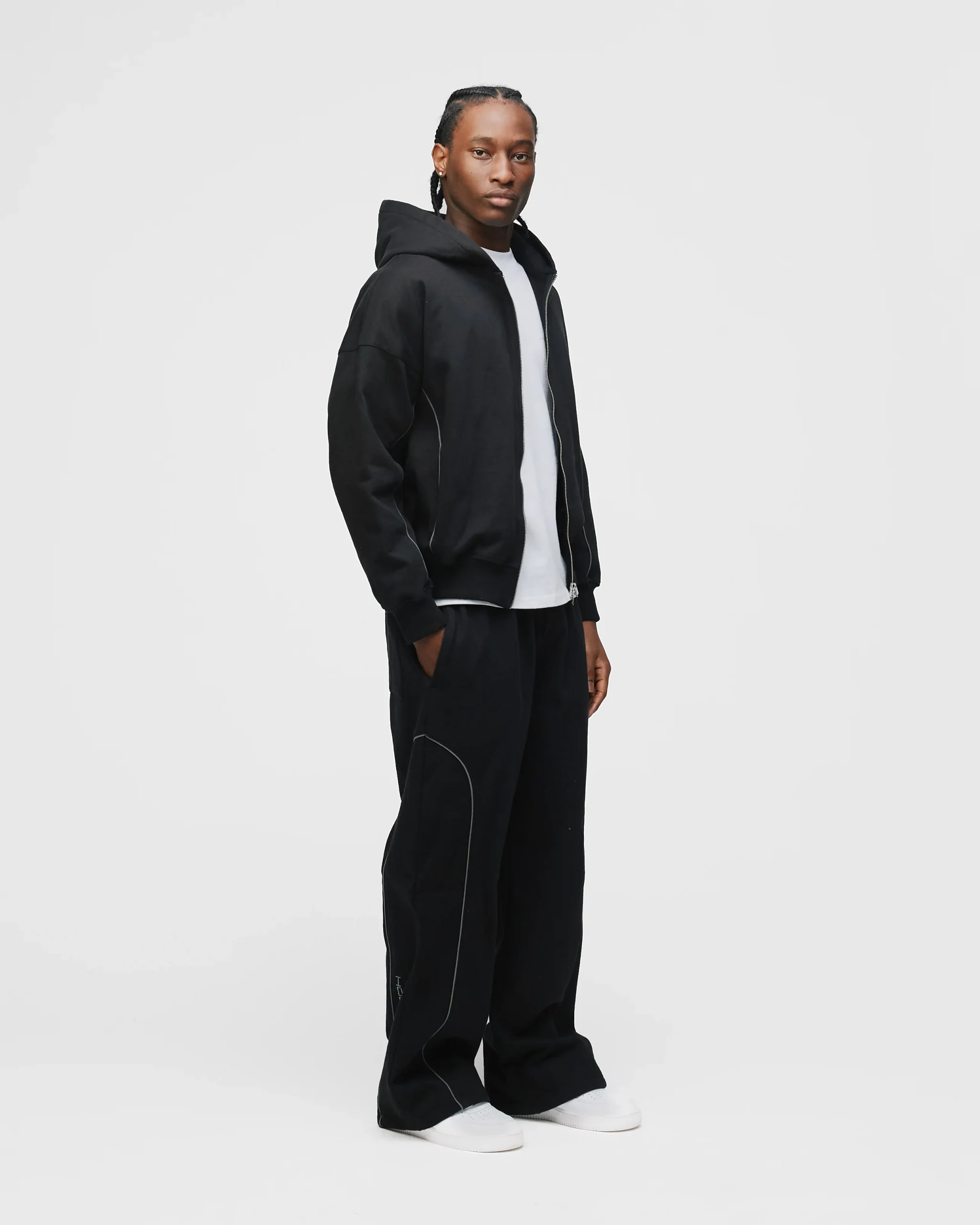 Arc Zip Hoodie - Black