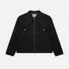Raw Denim Jacket - Black