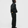 Raw Denim Jacket - Black