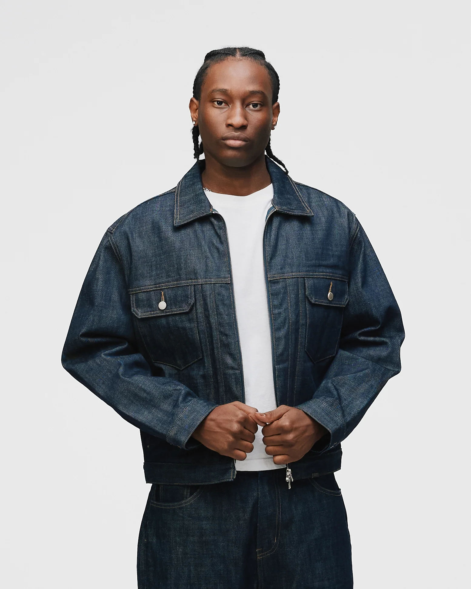 Raw Denim Jacket - Indigo