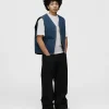 Reversible Workwear Vest - Washed Blue