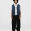 Reversible Workwear Vest - Washed Blue