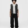 Reversible Workwear Vest - Washed Grey