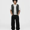 Reversible Workwear Vest - Washed Grey
