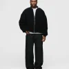 Sherpa Full Zip - Black
