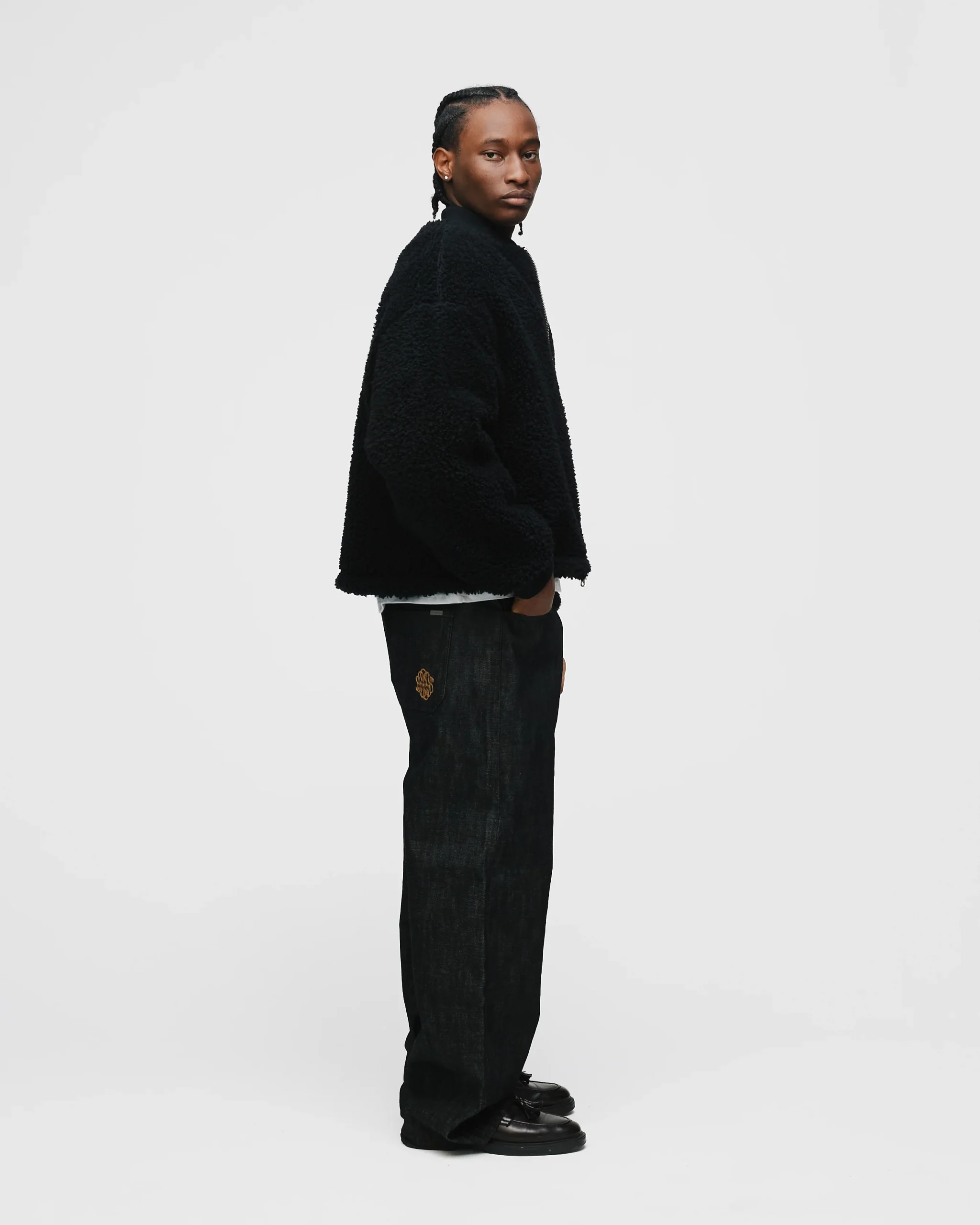 Sherpa Full Zip - Black