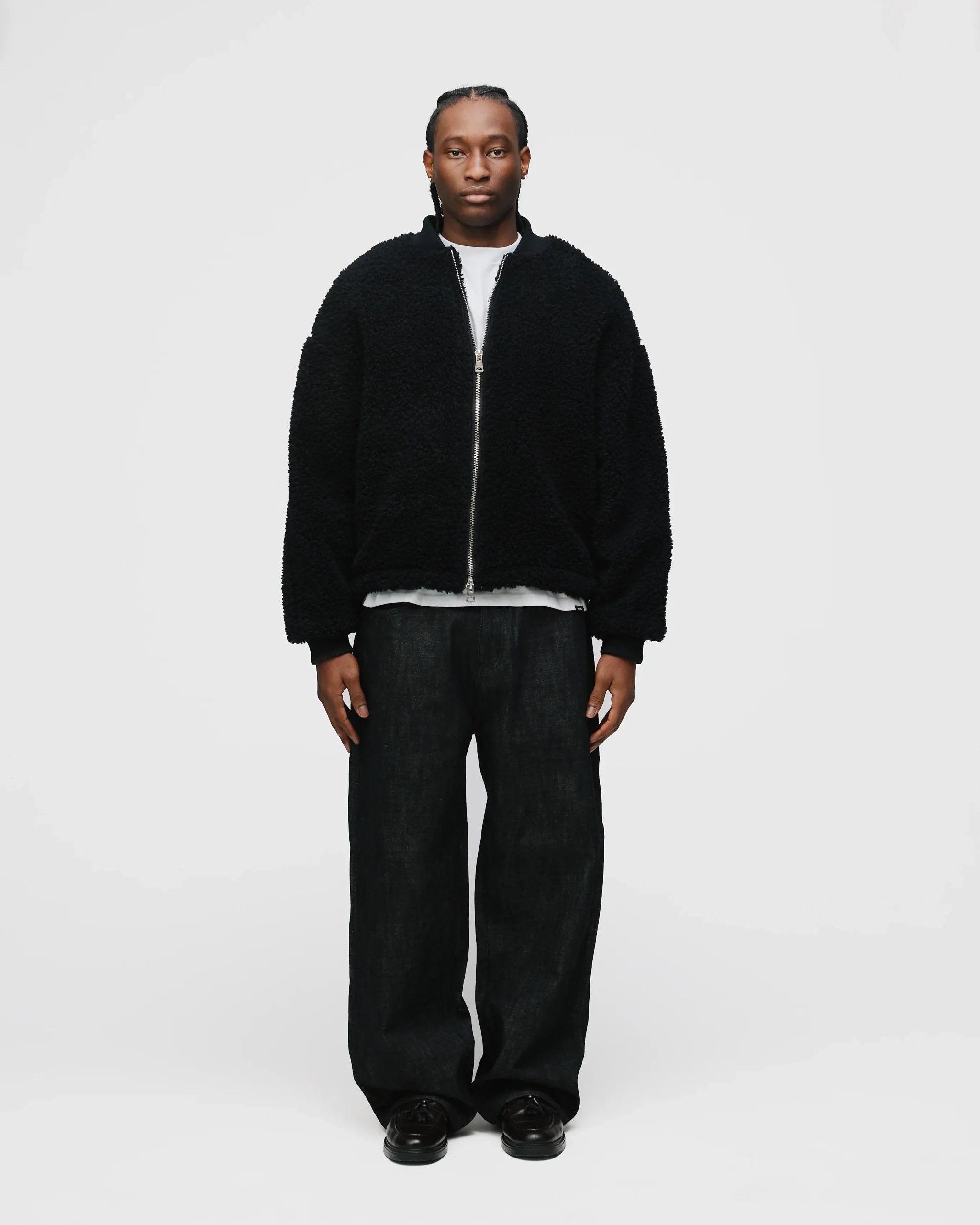 Sherpa Full Zip - Black