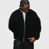 Sherpa Full Zip - Black