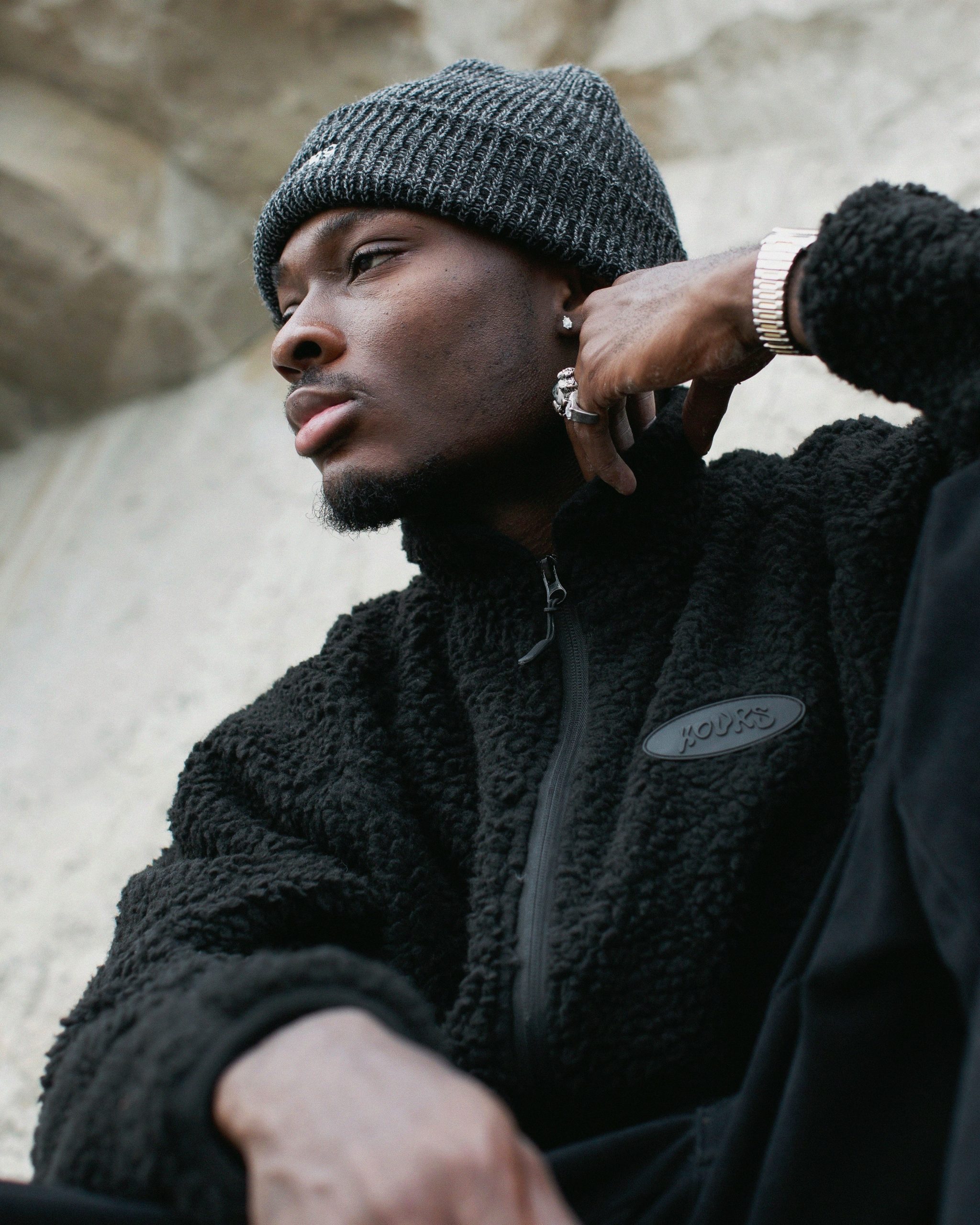 1975-signature-knit-beanie-black-5.jpg Signature Knit Beanie - Black