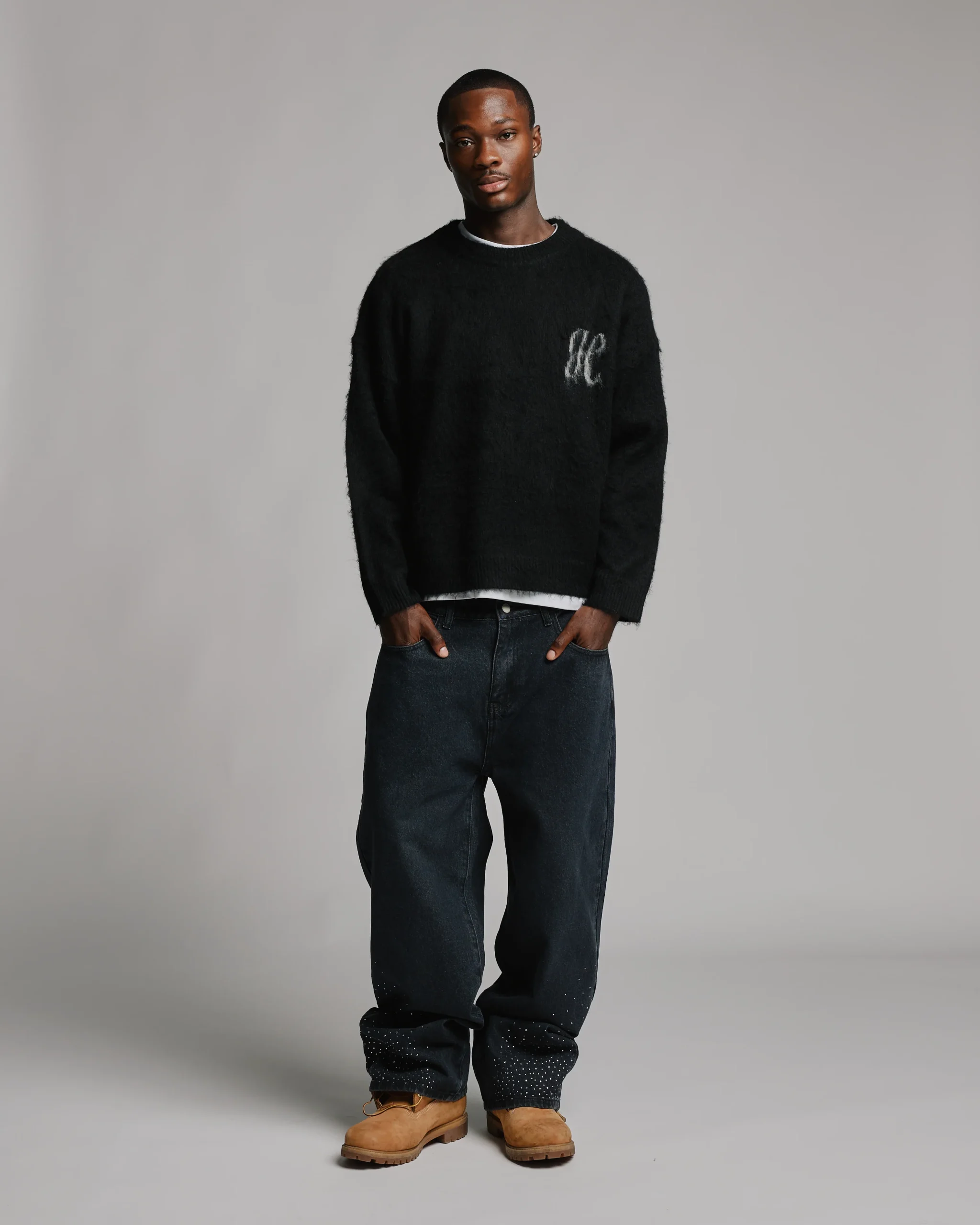 1977-signature-mohair-sweater-black-2.webp Signature Mohair Sweater - Black