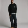 1977-signature-mohair-sweater-black-5.webp Signature Mohair Sweater - Black