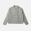 Cropped Flannel - Black