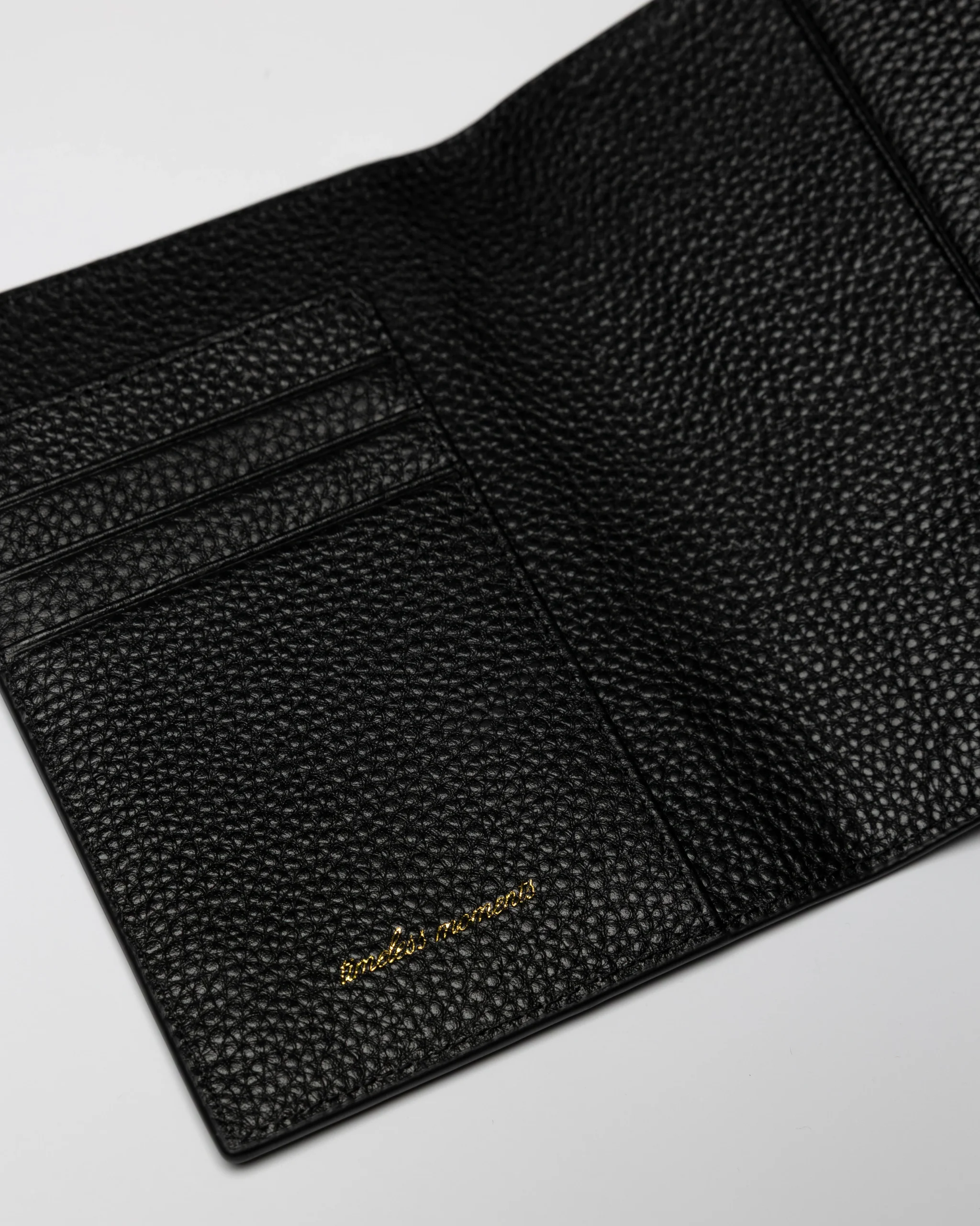 Signature Passport Holder - Black