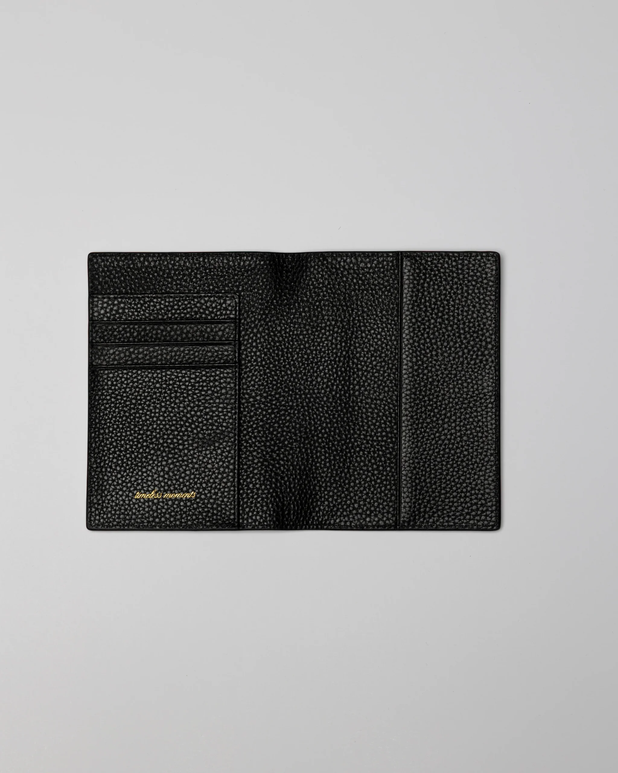 Signature Passport Holder - Black