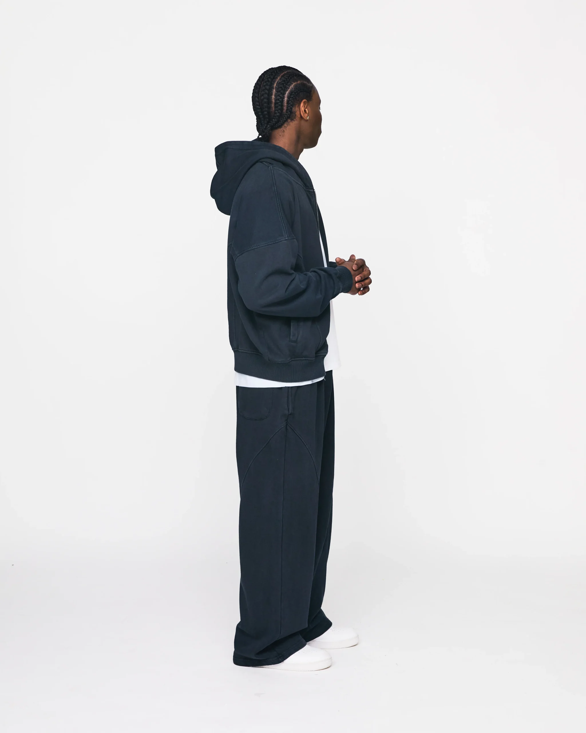 Signature Zip Hoodie - Vintage Black